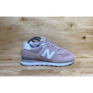 New Balance Womens 574 Pink Sneakers Size 8 B